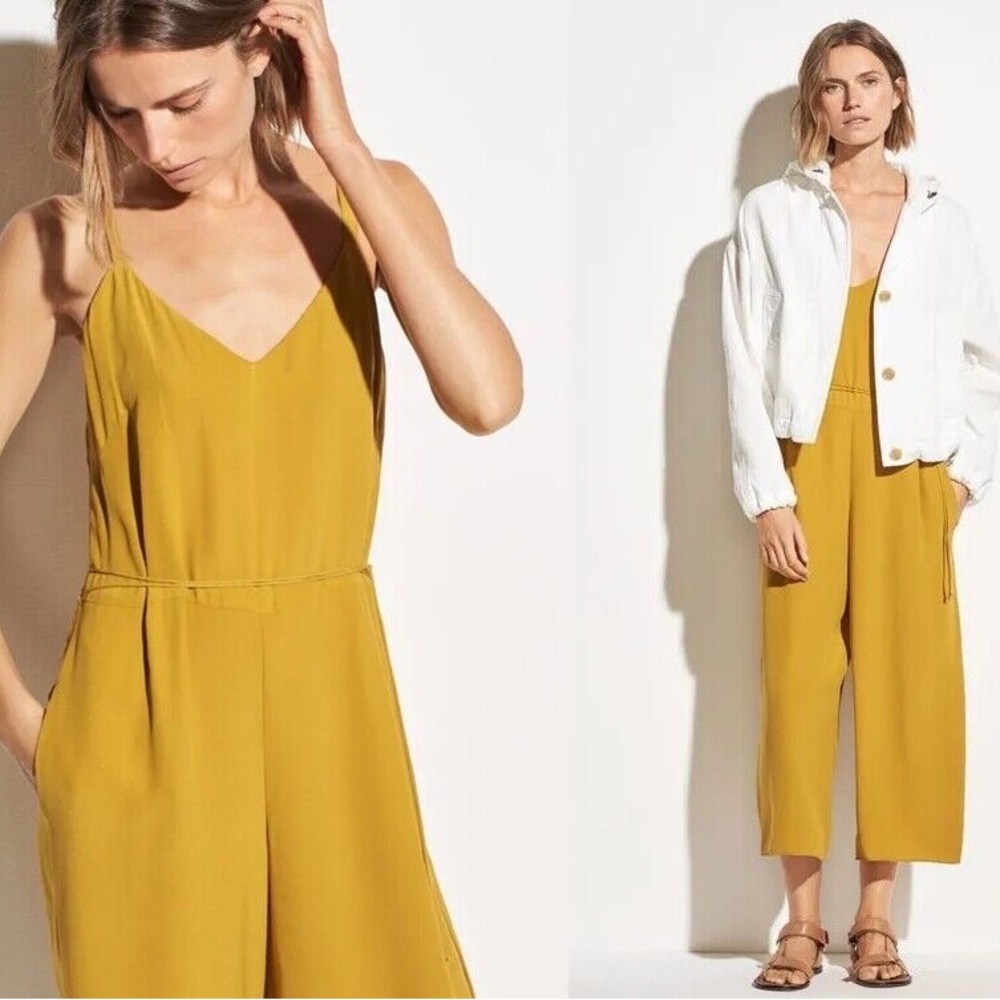 VINCE Yellow Jumpsuit Sz 2